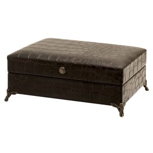 Javin Wooden Tea Organizer Chest with Built-In Drawers