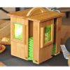 Zhav Wooden Tea Bag Organizer Box with Slot Dividers