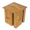 Zhav Wooden Tea Bag Organizer Box with Slot Dividers