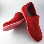 Handcrafted Persian Giveh Shoes – Mand Model Vibrant Red