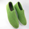 Handcrafted Persian Giveh Shoes - Forest Green Tradition Model