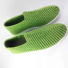 Handcrafted Persian Giveh Shoes - Forest Green Tradition Model