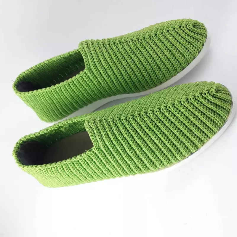Handcrafted Persian Giveh Shoes – Forest Green Tradition Model