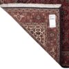 Hand-Knotted Persian Bijar Hoor 2-Meter Runner Rug (Mahi Medallion / Herati) - Red Silk & Wool