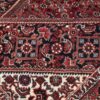 Hand-Knotted Persian Bijar Hoor 2-Meter Runner Rug (Mahi Medallion / Herati) - Red Silk & Wool