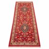 Hand-Knotted Persian Qom Nafas 2-Meter Runner Rug (Classical Floral Medallion) - Red Kork Wool
