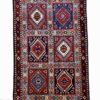 Hand-Knotted Persian Bakhtiyari Atila 2-Meter Runner Rug (Tribal Panel Design) - Red Wool