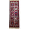 Hand-Knotted Persian Bakhtiyari Atila 2-Meter Runner Rug (Tribal Panel Design) - Red Wool