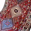 Hand-Knotted Persian Bakhtiyari Ghashghaei Runner Rug (Tribal Geometric Diamond) - Red Wool