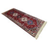 Hand-Knotted Persian Bakhtiyari Ghashghaei Runner Rug (Tribal Geometric Diamond) - Red Wool