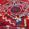 Hand-Knotted Persian Shiraz Koli Runner Rug (Qashqai Geometric Diamond) - Red Wool