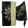 Persian Printed Silk Shawl Double Sided Artistic Calligraphy Hich