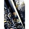 Persian Printed Silk Shawl Double Sided Artistic Calligraphy Hich
