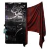 Persian Printed Silk Shawl Double Sided Artistic Calligraphy Khatoon