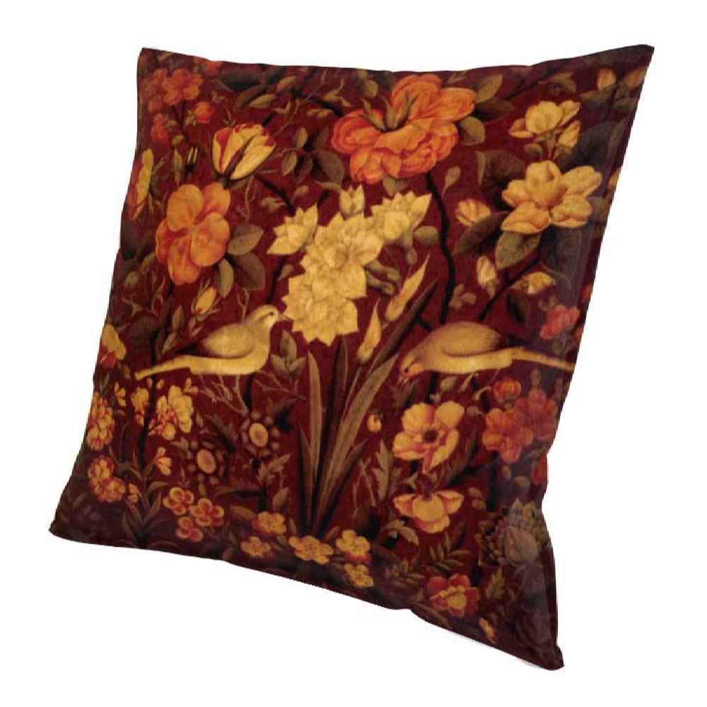 Ethnic Brown Velvet Cushion Cover – Bolbol Design (Set of 2)