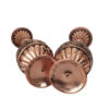 Set of Two Handcrafted Persian Engraved Copper Vases, Featuring the Lavin Design with a Timeless Floral Pattern