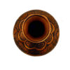 Handcrafted Persian Engraved Copper Vase with a Leyli-o-Majnoon Design, Featuring a Beautiful Floral Motif for Single Stems