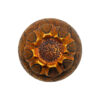 Handcrafted Persian Engraved Copper Vase with a Leyli-o-Majnoon Design, Featuring a Beautiful Floral Motif for Single Stems