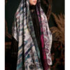 Persian Printed Silk Shawl Double Sided Artistic Calligraphy Beraghsa
