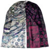 Persian Printed Silk Shawl Double Sided Artistic Calligraphy Beraghsa
