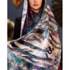 Persian Printed Silk Shawl Double Sided Artistic Calligraphy Beraghsa
