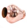Handcrafted Decorative Persian Hammered Copper Vase, Featuring the Khomrei Model for Displaying Single Stems with Elegance