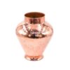 Handcrafted Decorative Persian Hammered Copper Vase, Featuring the Khomrei Model for Displaying Single Stems with Elegance