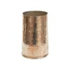 Handcrafted Decorative Persian Hammered Copper Vase with a Minimalist Cylindrical Silhouette for Modern Homes