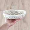 Persian Handwoven Palm Leaf Basket Model Najmeh