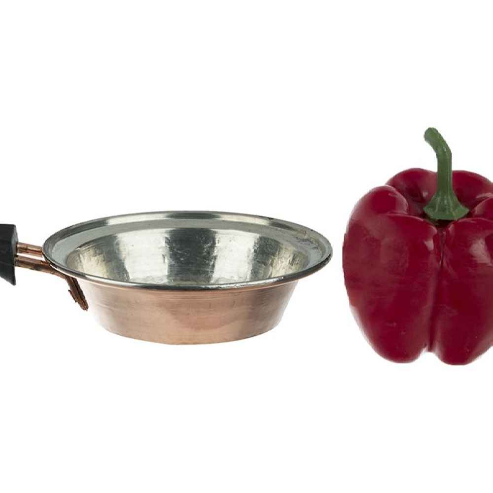 Handcrafted Persian Copper Frying Pan – Ghalamzani Engraved Design