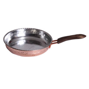 Handcrafted Persian Copper Frying Pan – Jamal Hammered Design