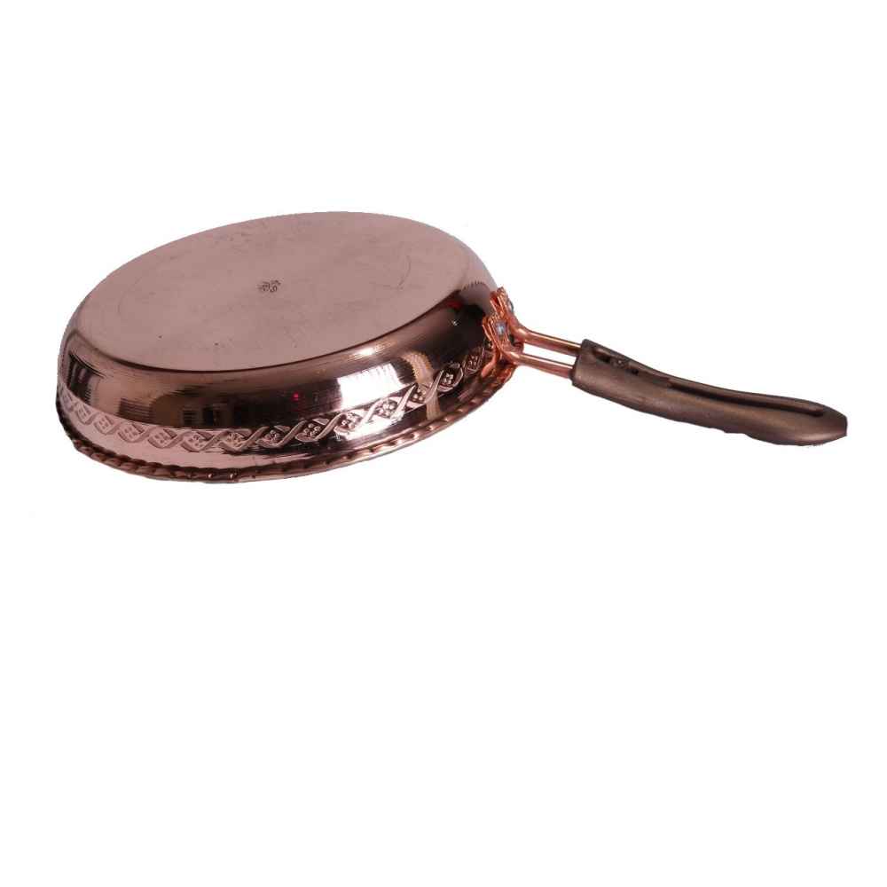 Handcrafted Persian Copper Frying Pan – Jamal Hammered Design