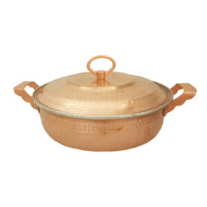 Persian Copper Sauté Pan with Lid – Dara Hammered Model