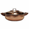Persian Copper Sauté Pan with Lid - Faraz Hammered Model