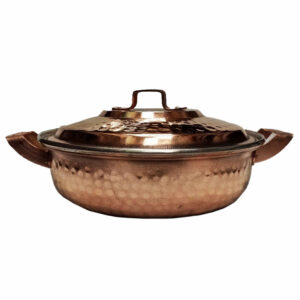 Persian Copper Sauté Pan with Lid – Faraz Hammered Model