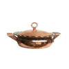 Persian Copper Sauté Pan with Lid - Raha Hammered Model