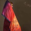 Persian Printed Silk Shawl Double Sided Artistic Calligraphy Shamlou