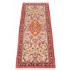 Hand-Knotted Persian Qom Aseman Runner Rug (Classical Floral Medallion) - Red Kork Wool
