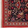 Hand-Knotted Persian Qom Ava Runner Rug (Classical Floral Medallion) - Red Kork Wool