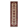 Hand-Knotted Persian Ilia Runner Rug (Tribal Geometric Medallion Pattern) - Red Wool