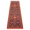 Hand-Knotted Persian Qom Sahra Runner Rug (Classical Floral Medallion) - Red Kork Wool