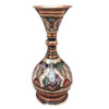 Decorative Copper Vase Hand-Painted with Persian Minakari Enamel, Featuring the Ava Model with a Traditional Floral Design