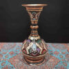 Decorative Copper Vase Hand-Painted with Persian Minakari Enamel, Featuring the Ava Model with a Traditional Floral Design