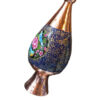 Decorative Copper Vase Hand-Painted with Persian Minakari Enamel, Featuring the Fariba Model with a Beautiful Floral Pattern