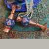 Decorative Copper Vase Hand-Painted with Persian Minakari Enamel, Featuring the Soraya Model with a Timeless Floral Design