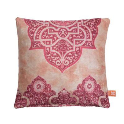 Ethnic Velvet Cushion Cover - Pink Design (Set of 2)