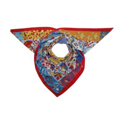 Floral Print Scarf for Women - Luxe and Vibrant Floral Design
