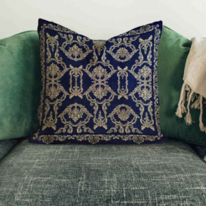 Ethnic Velvet Cushion Cover – Printed Termeh Design (Set of 2)