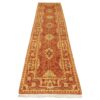 Hand-Knotted Persian Shiraz Khorshid Runner Rug (Qashqai Geometric Medallion) - Orange Wool