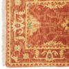 Hand-Knotted Persian Shiraz Khorshid Runner Rug (Qashqai Geometric Medallion) - Orange Wool
